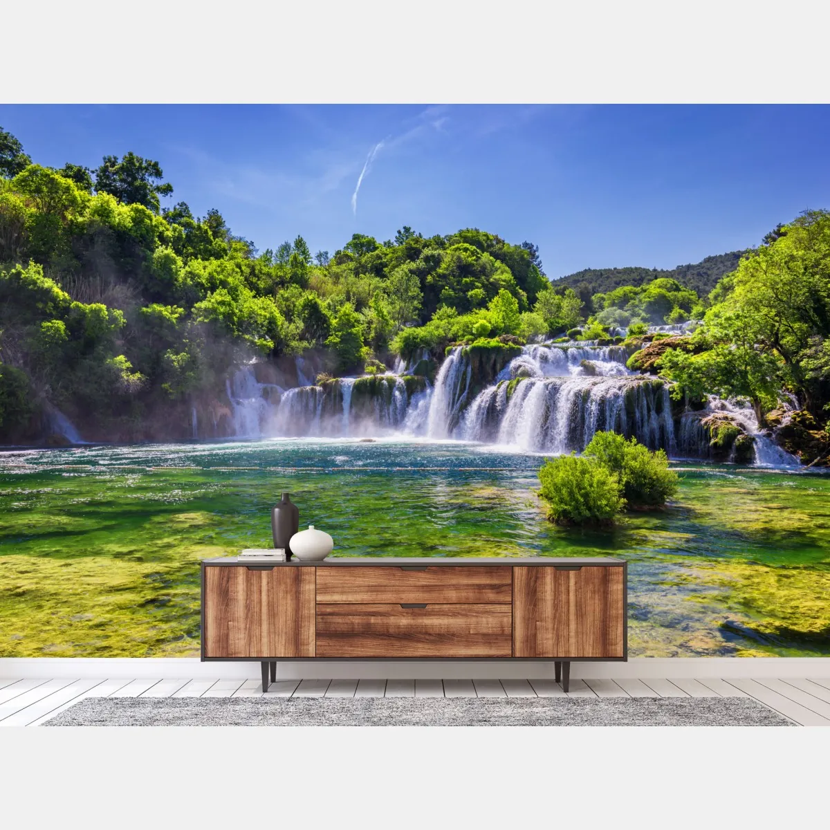 Fototapete Skradinski Buk wasserfall im Krka Nationalpark – Wallnifity®