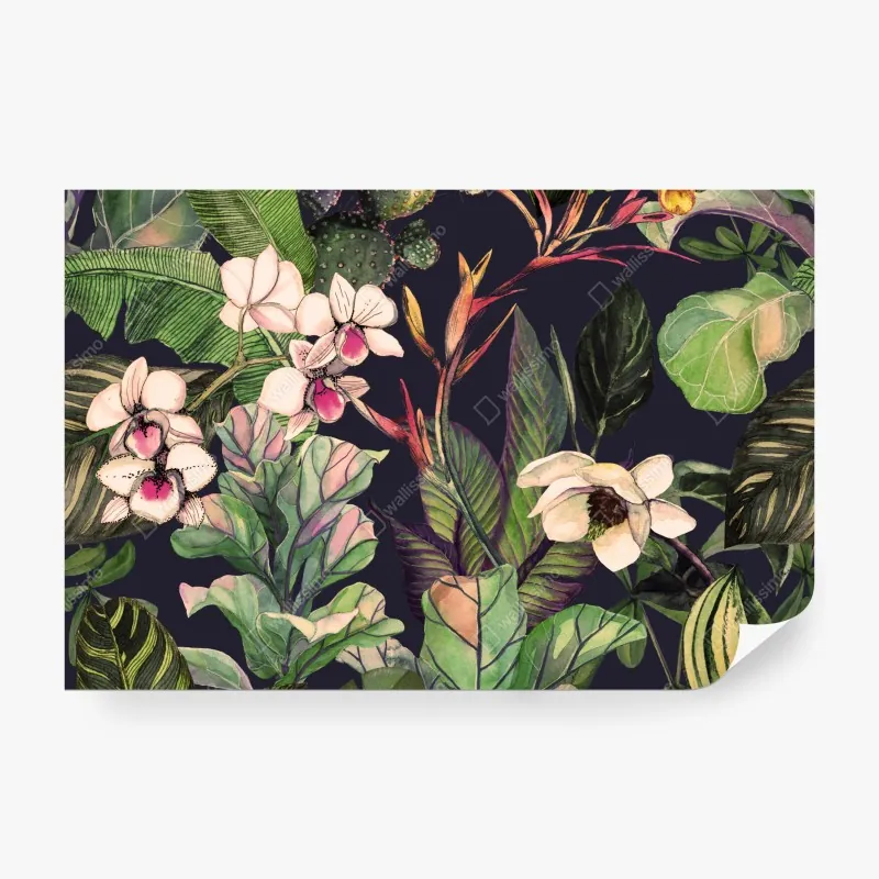 Fototapete goldene fließende linien abstraktes design – Wallnifity®