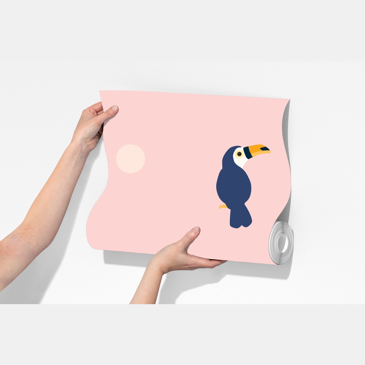 Fototapete verspieltes tukanmuster auf pastellrosa – Wallnifity® Fototapete verspieltes tukanmuster auf pastellrosa – Wallnifity®