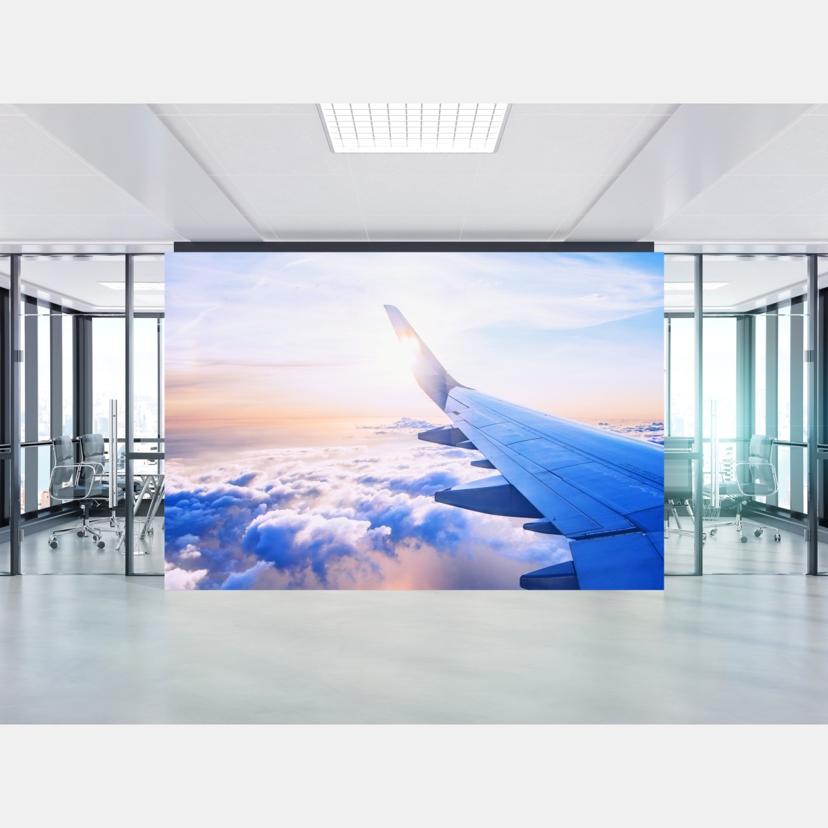 Fototapete über den wolken luftaufnahme – Wallnifity®