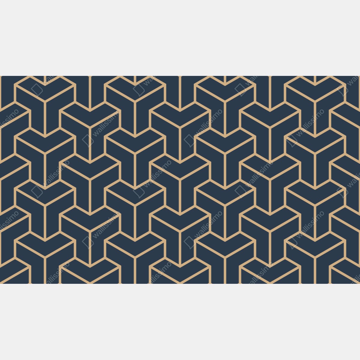 Fototapete marineblaues geometrisches würfelmuster – Wallnifity® Fototapete marineblaues geometrisches würfelmuster – Wallnifity®