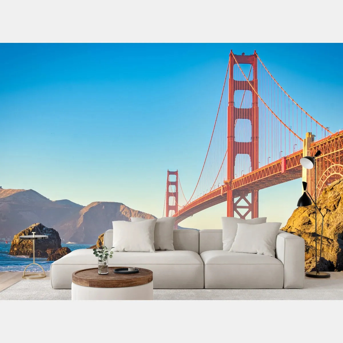 Fototapete Golden Gate Bridge über der bucht von San Francisco – Wallnifity®