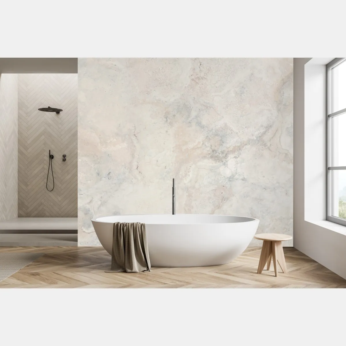Fototapete weiche beige marmorstruktur – Wallnifity®