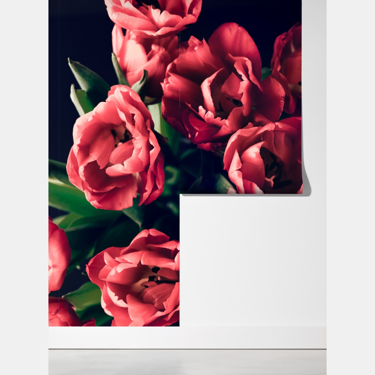 Fototapete stimmungsvolles rosa tulpenbukett – Wallnifity® Fototapete stimmungsvolles rosa tulpenbukett – Wallnifity®