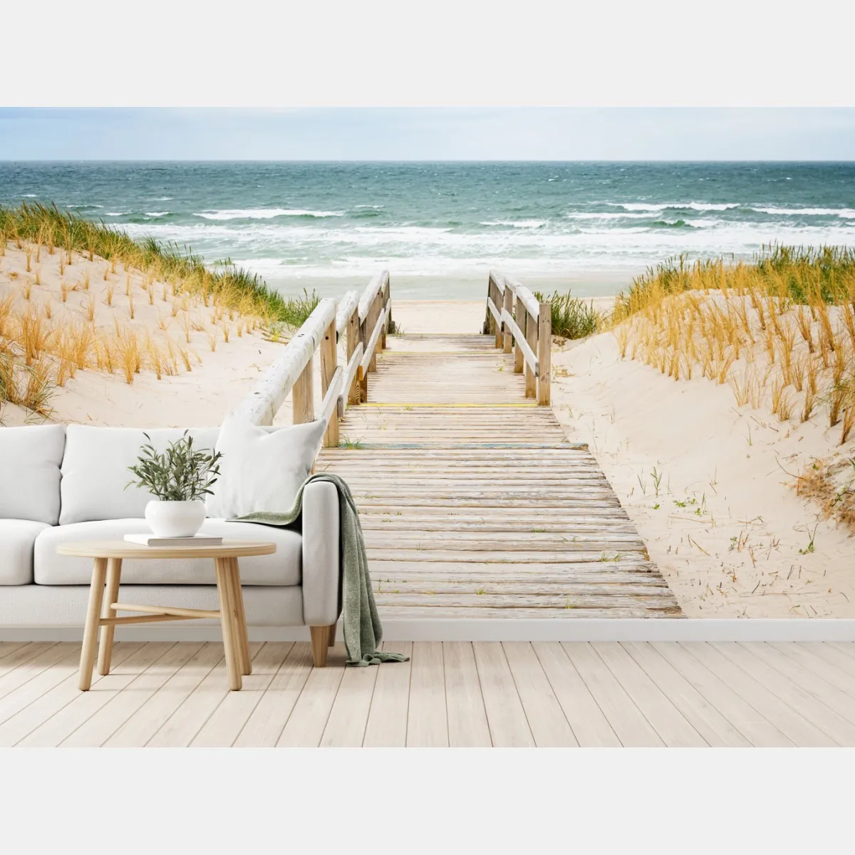 Fototapete holzsteg zum meer, Sylt – Wallnifity®