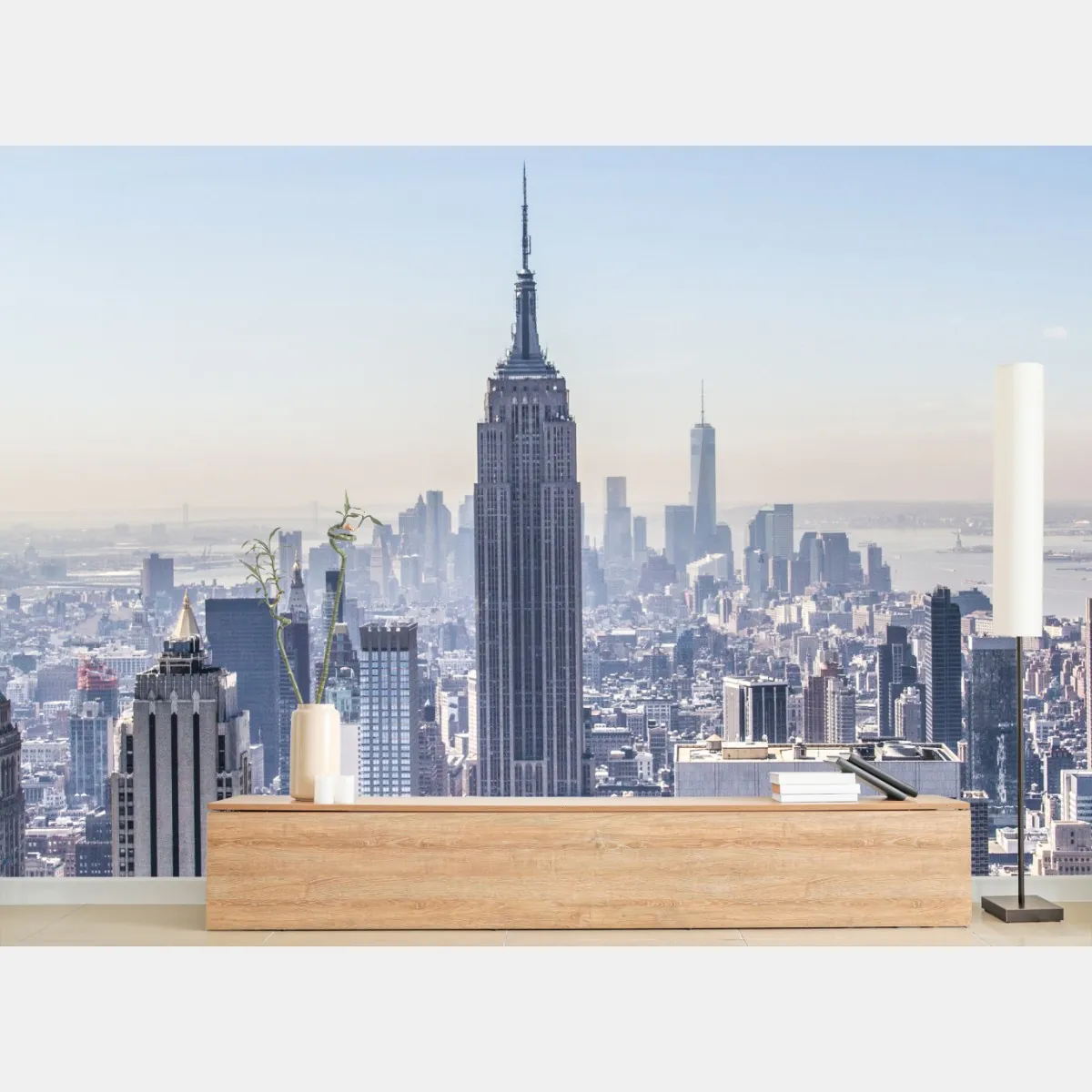 Fototapete New York skyline mit Empire State Building – Wallnifity®