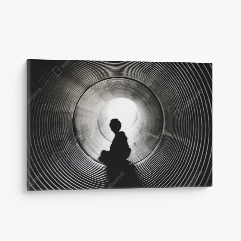 Leinwandbild surfer im goldenen sonnenuntergang – Wallnifity®