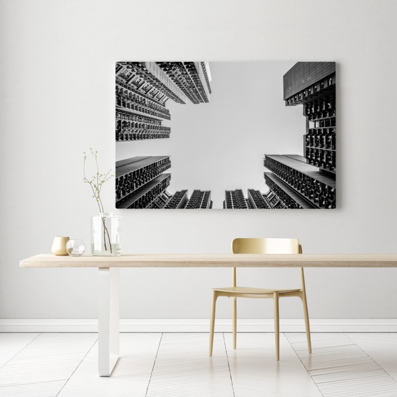 Leinwandbild städtische perspektive hochhäuser – Wallnifity® Leinwandbild städtische perspektive hochhäuser – Wallnifity®