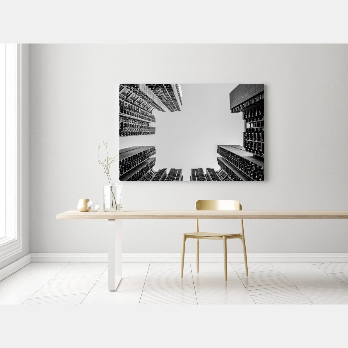 Leinwandbild städtische perspektive hochhäuser – Wallnifity® Leinwandbild städtische perspektive hochhäuser – Wallnifity®