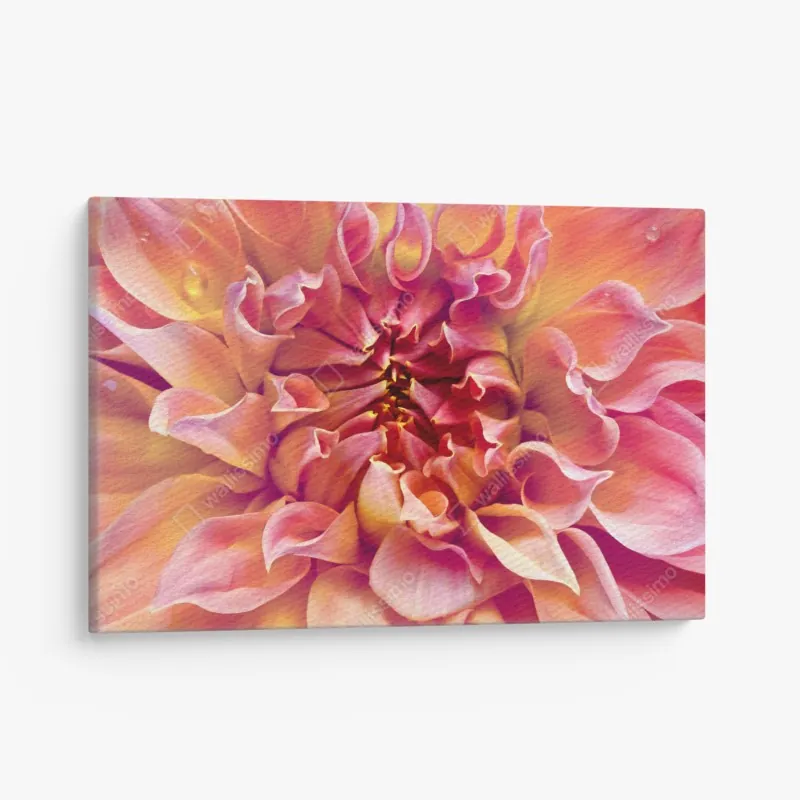 Leinwandbild rote rosen vor schwarzem hintergrund – Wallnifity®