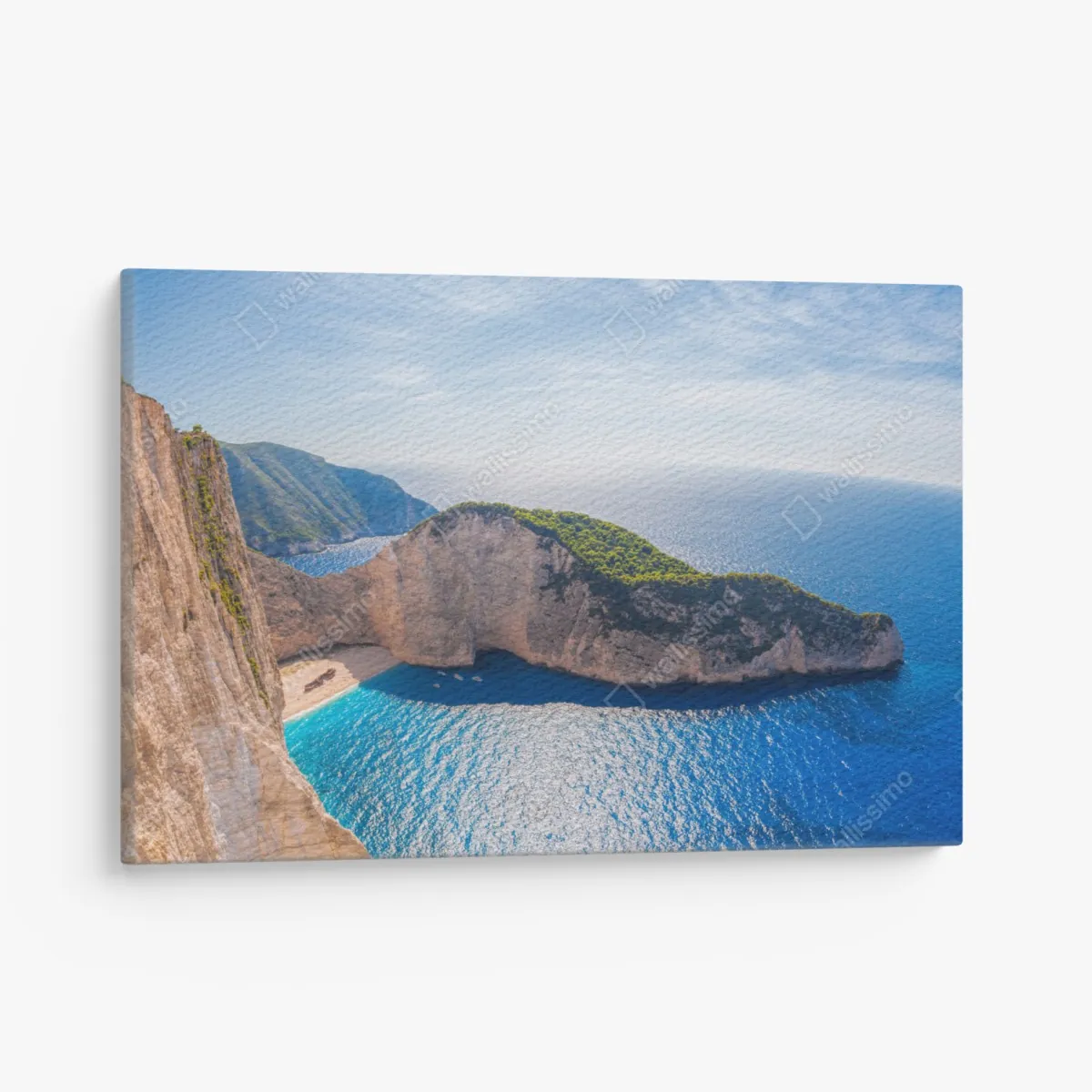Leinwandbild sonnenklippen am Navagio strand, Zakynthos – Wallnifity® Leinwandbild sonnenklippen am Navagio strand, Zakynthos – Wallnifity®