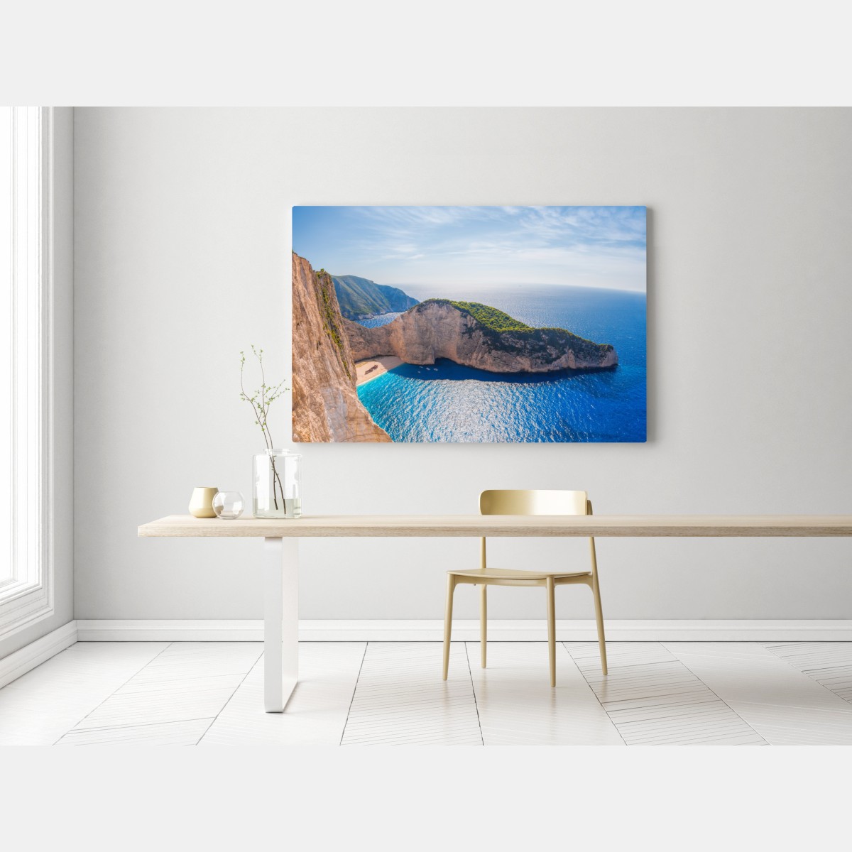 Leinwandbild sonnenklippen am Navagio strand, Zakynthos – Wallnifity® Leinwandbild sonnenklippen am Navagio strand, Zakynthos – Wallnifity®