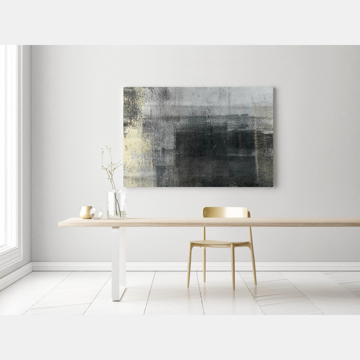 Leinwandbild subtile monochrome textur – Wallnifity® Leinwandbild subtile monochrome textur – Wallnifity®