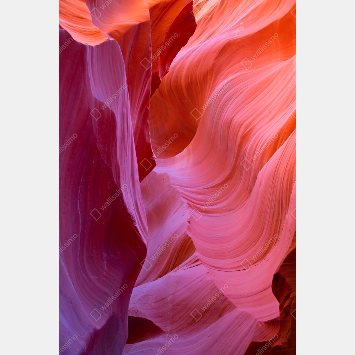 Leinwandbild Antelope Canyon sandsteinwellen – Wallnifity® Leinwandbild Antelope Canyon sandsteinwellen – Wallnifity®