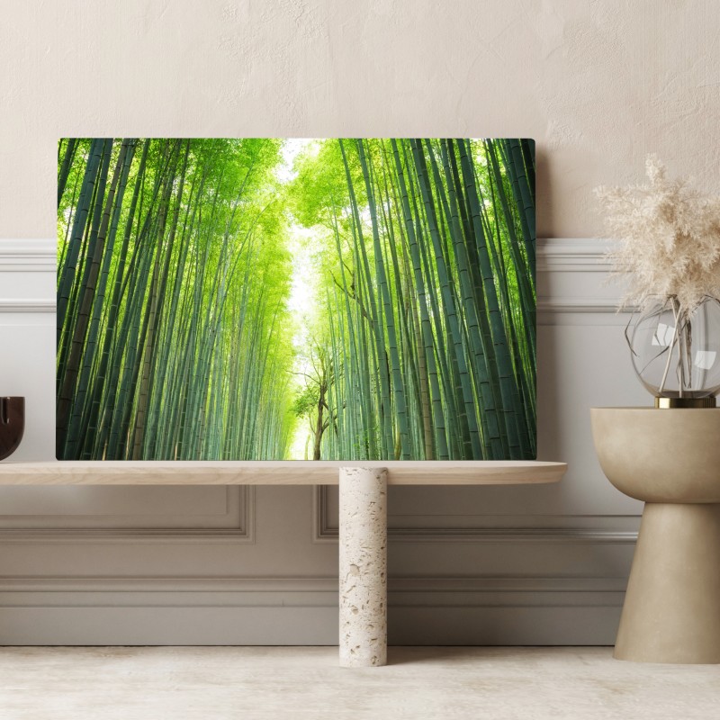 Leinwandbild weg durch den bambushain von Arashiyama – Wallnifity®