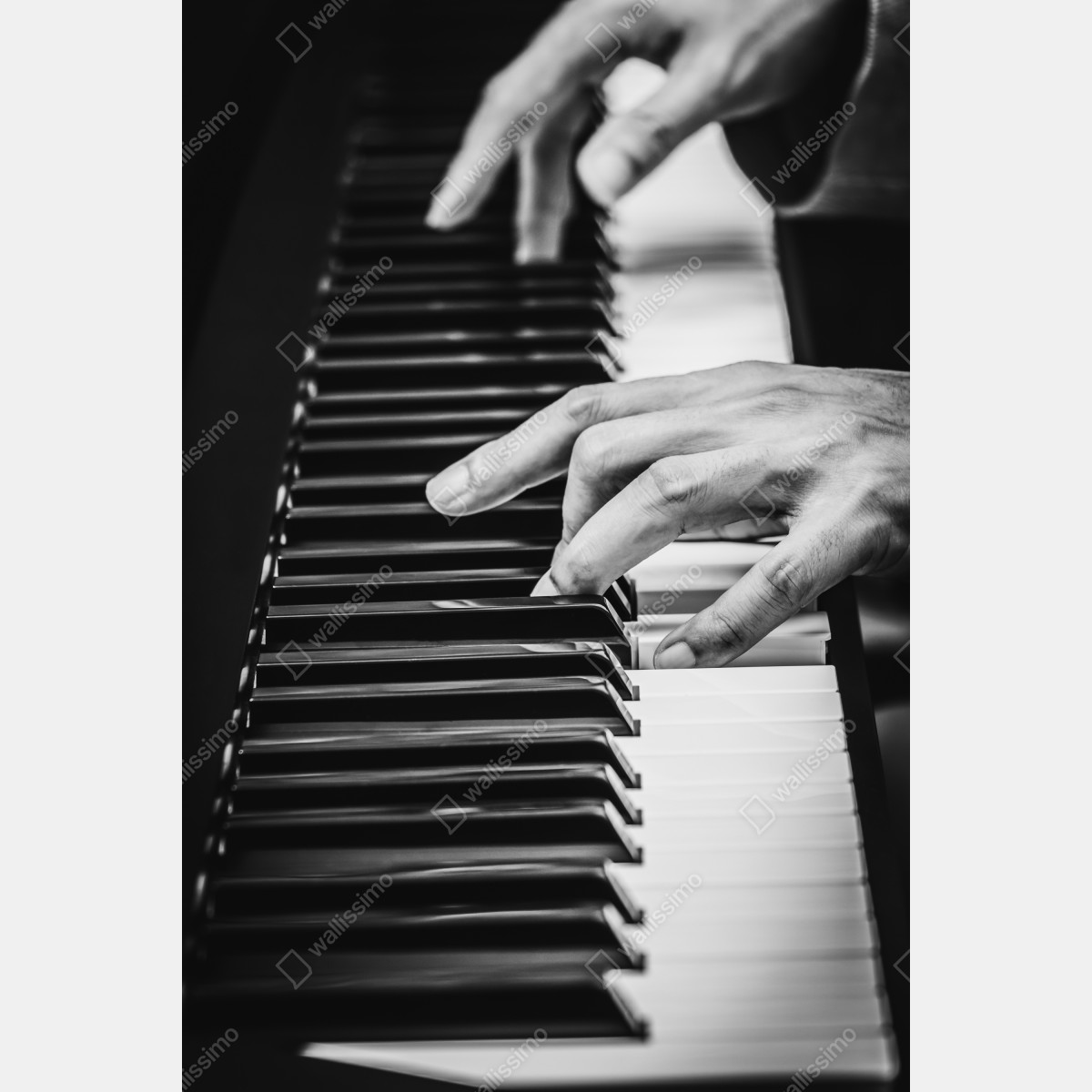 Leinwandbild hände am klavier in bewegung – Wallnifity® Leinwandbild hände am klavier in bewegung – Wallnifity®