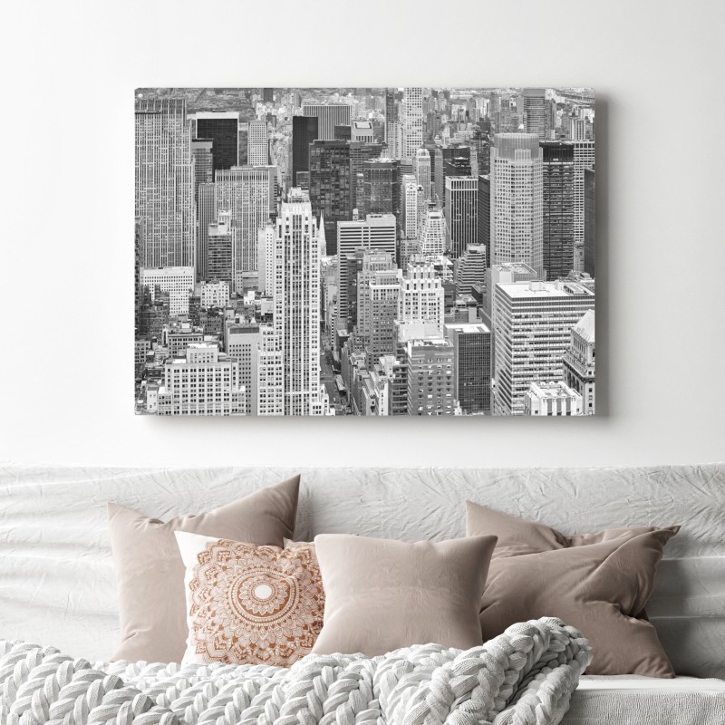 Leinwandbild panorama von New York in schwarzweiß – Wallnifity® Leinwandbild panorama von New York in schwarzweiß – Wallnifity®