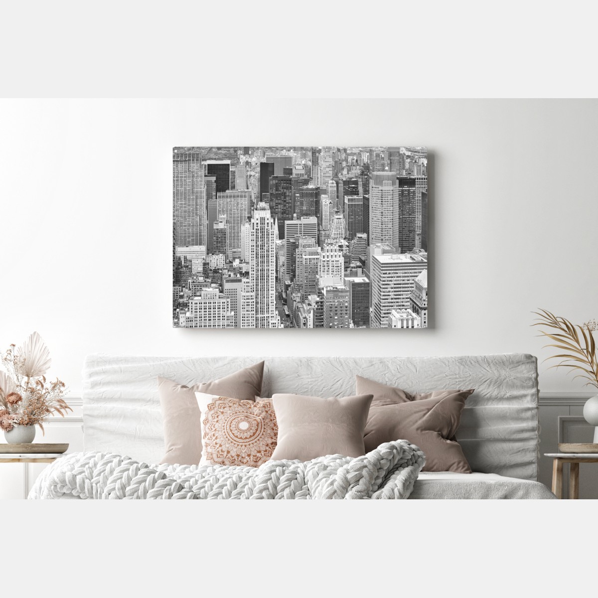 Leinwandbild panorama von New York in schwarzweiß – Wallnifity® Leinwandbild panorama von New York in schwarzweiß – Wallnifity®