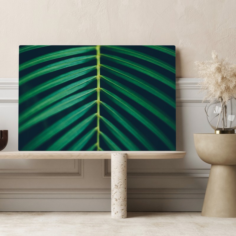 Leinwandbild vertikales palmenblatt nahaufnahme – Wallnifity® Leinwandbild vertikales palmenblatt nahaufnahme – Wallnifity®