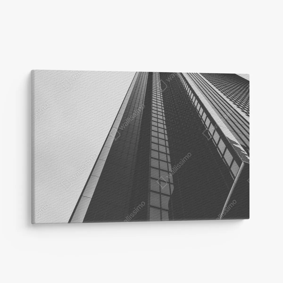 Leinwandbild monochromer wolkenkratzer in perspektive – Wallnifity® Leinwandbild monochromer wolkenkratzer in perspektive – Wallnifity®