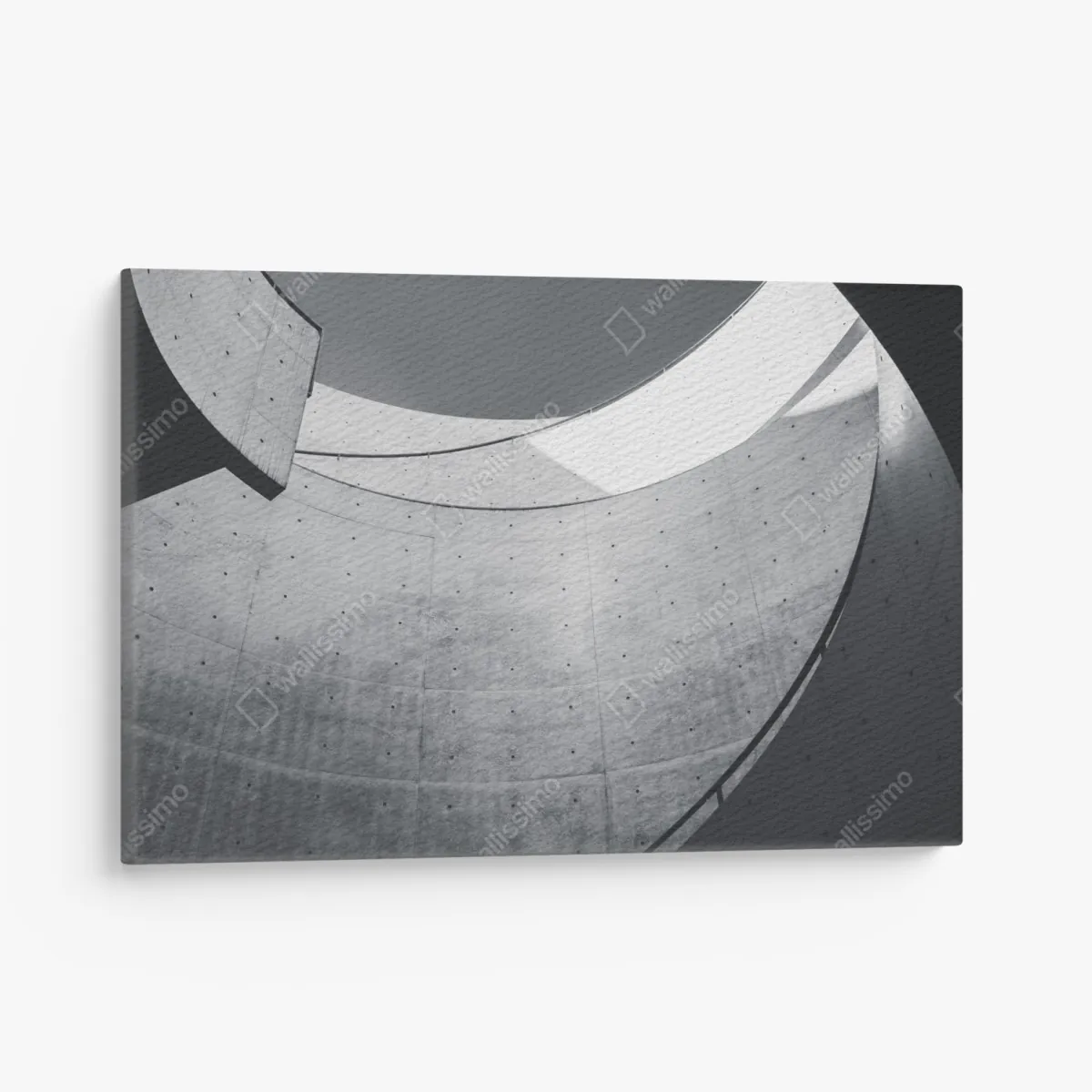 Leinwandbild geschwungene beton-spiraltreppe – Wallnifity® Leinwandbild geschwungene beton-spiraltreppe – Wallnifity®