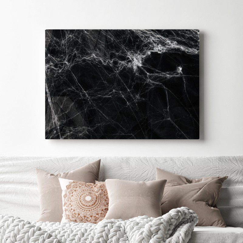 Leinwandbild gespenstisches spinnennetz auf schwarzem hintergrund – Wallnifity® Leinwandbild gespenstisches spinnennetz auf schwarzem hintergrund – Wallnifity®