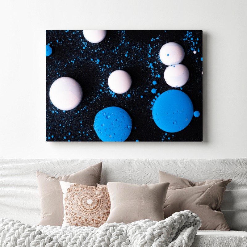 Leinwandbild blaues marmor flüssigmuster – Wallnifity® Leinwandbild blaues marmor flüssigmuster – Wallnifity®