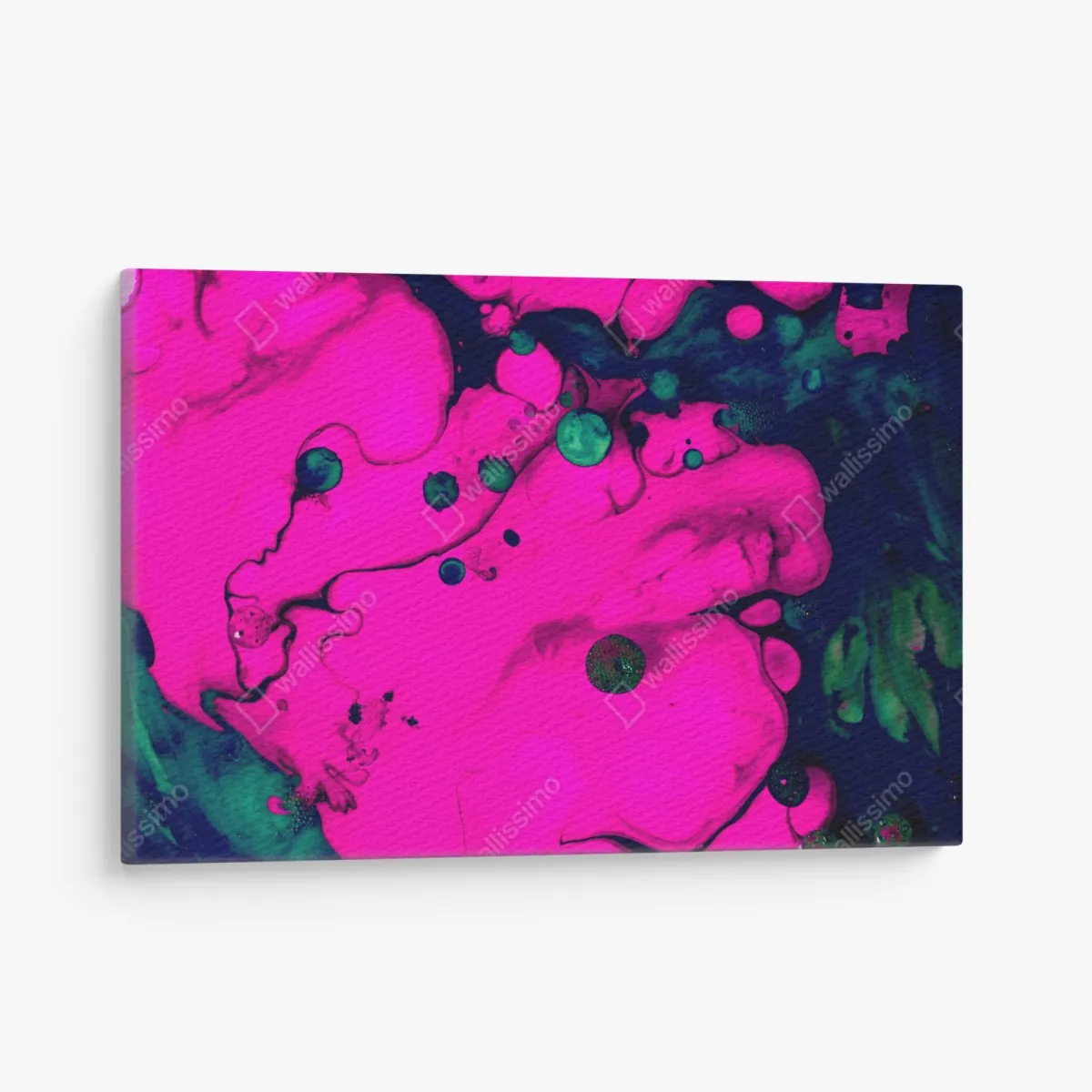 Leinwandbild neonpink flüssige abstraktion – Wallnifity® Leinwandbild neonpink flüssige abstraktion – Wallnifity®