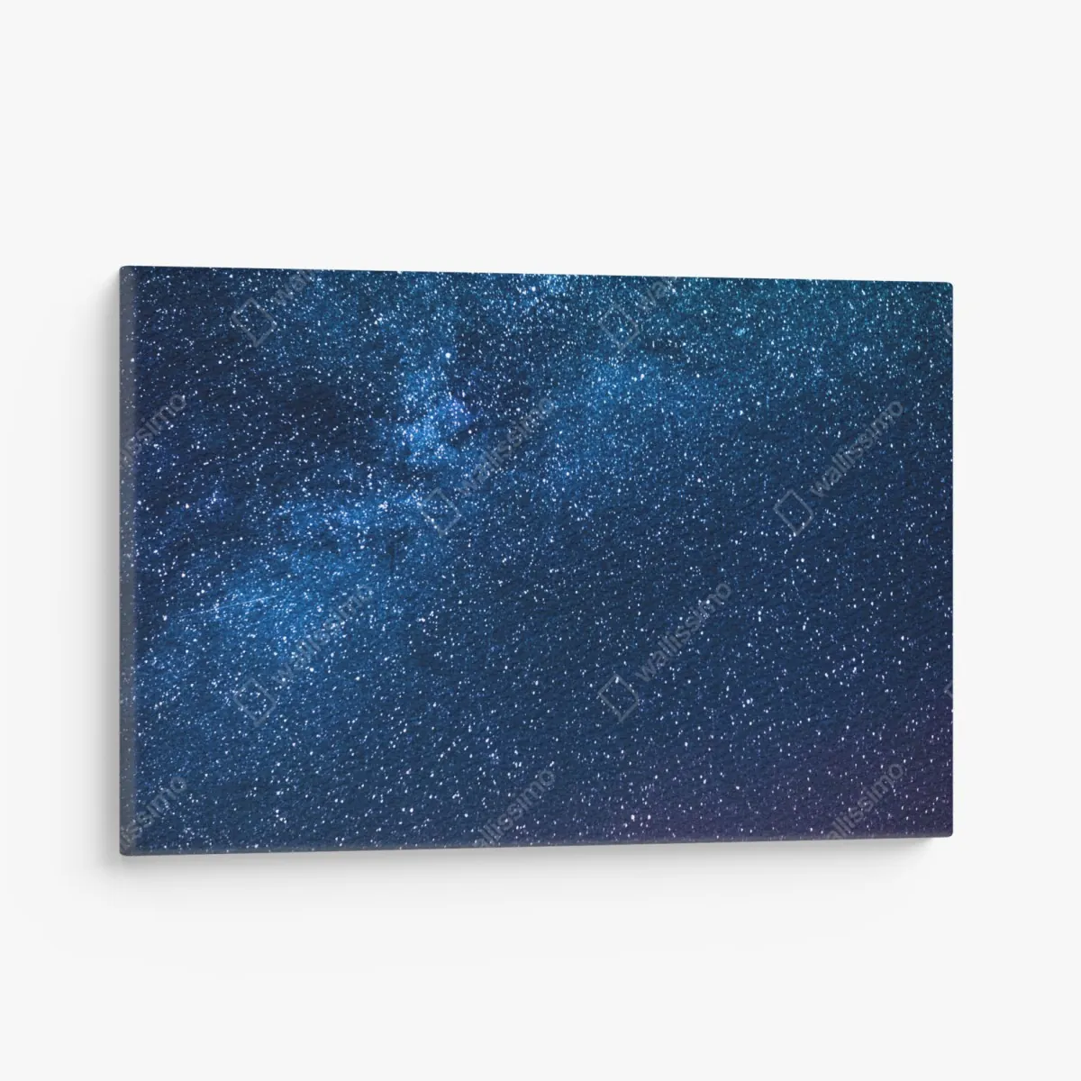 Leinwandbild tiefblauer nachthimmel mit milchstraße und sternschnuppe – Wallnifity® Leinwandbild tiefblauer nachthimmel mit milchstraße und sternschnuppe – Wallnifity®