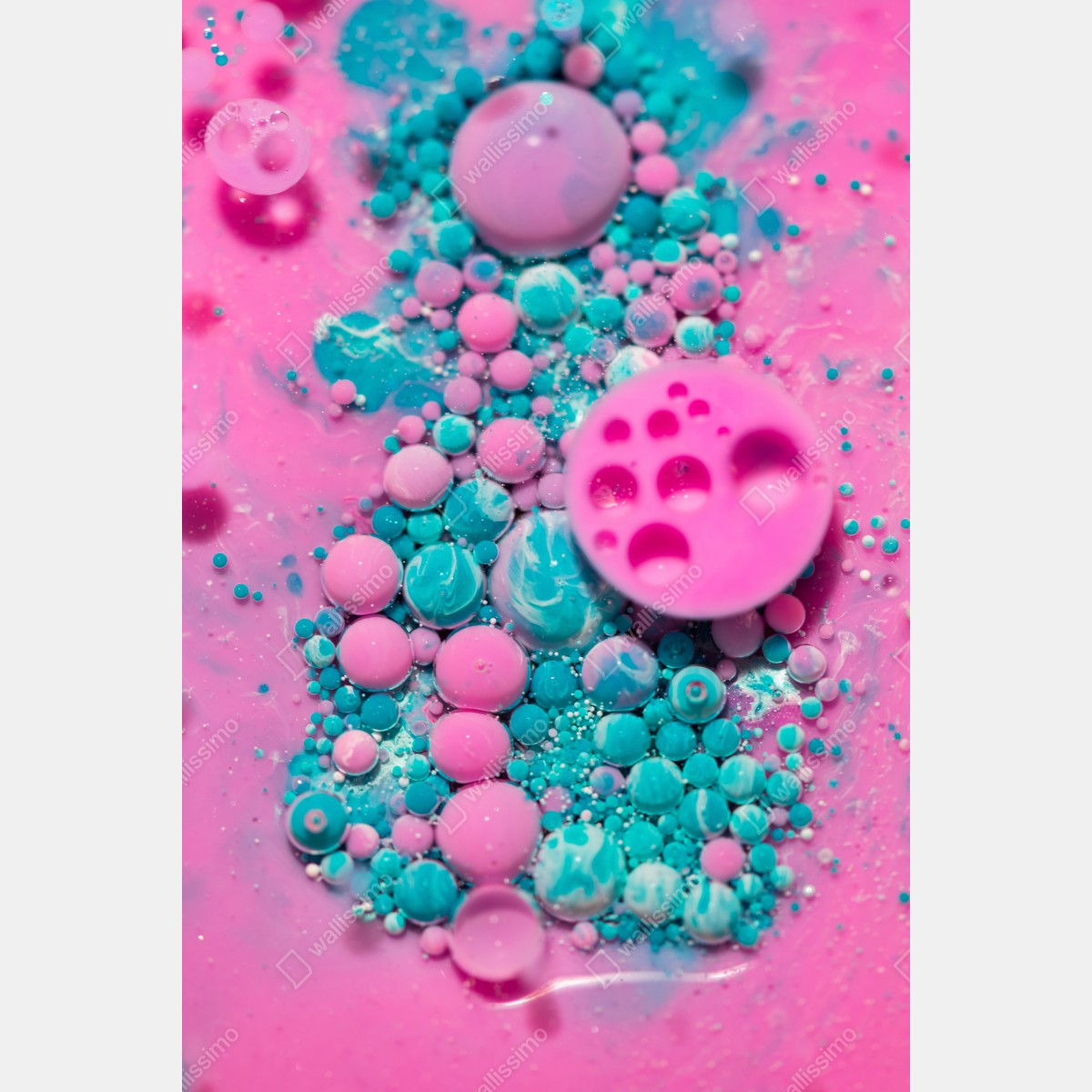 Leinwandbild rosa und türkis marmor abstrakt – Wallnifity® Leinwandbild rosa und türkis marmor abstrakt – Wallnifity®