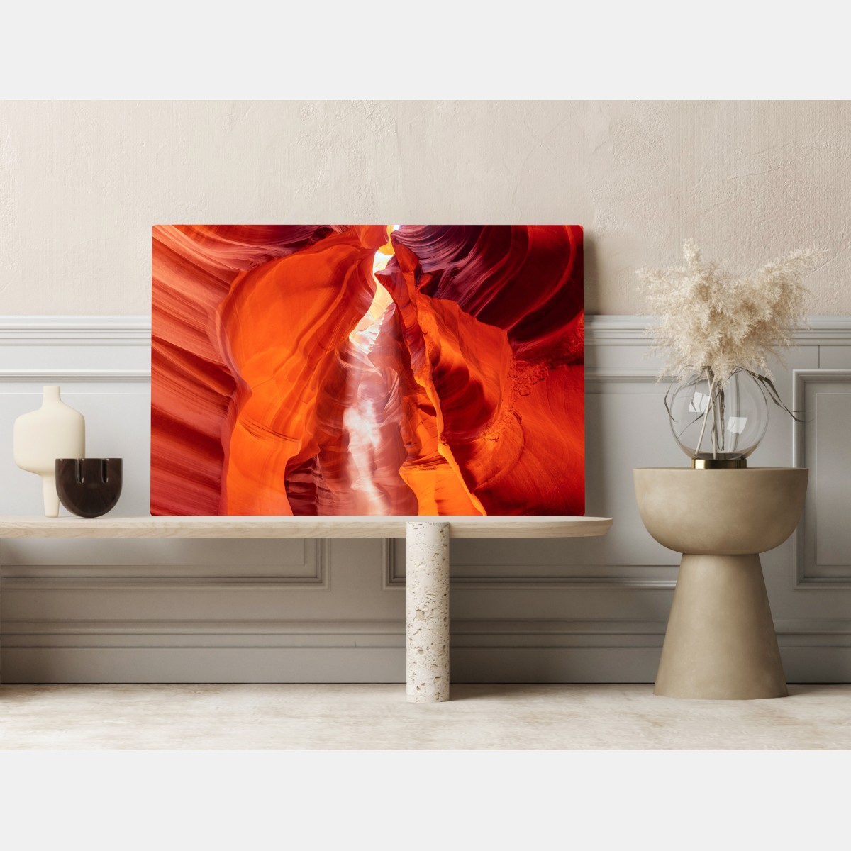 Leinwandbild sonnenstrahl in einer sandsteinschlucht – Wallnifity® Leinwandbild sonnenstrahl in einer sandsteinschlucht – Wallnifity®