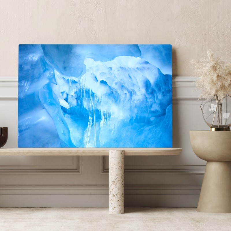 Leinwandbild ätherische blaue eishöhle – Wallnifity®