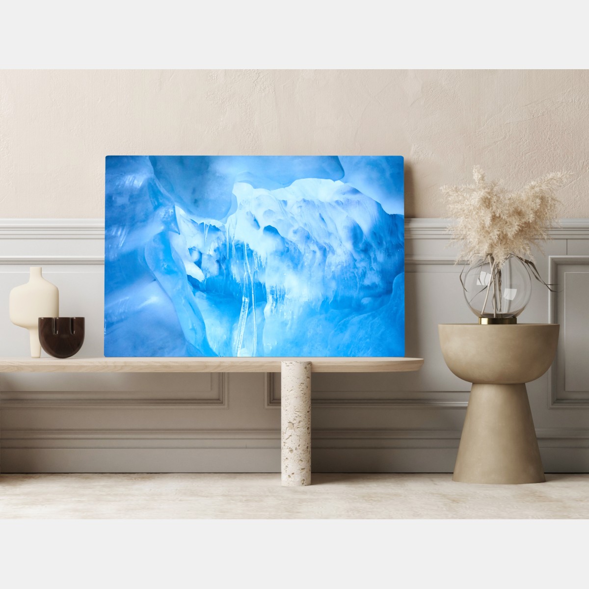 Leinwandbild ätherische blaue eishöhle – Wallnifity®