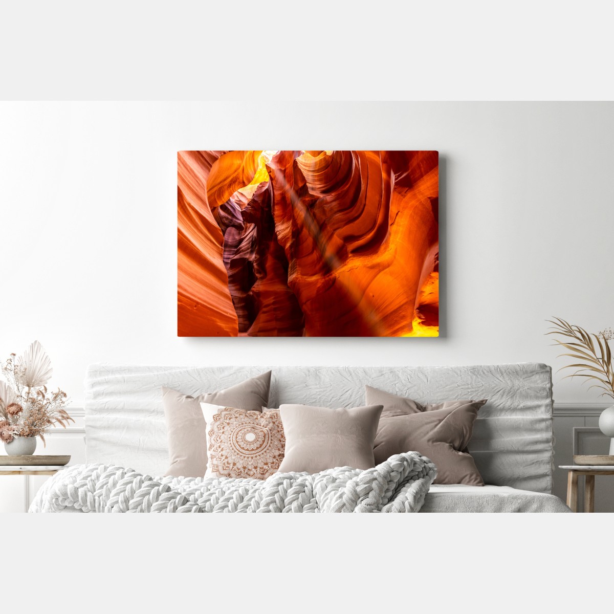 Leinwandbild Antelope Canyon licht und geschwungene sandsteinformen – Wallnifity® Leinwandbild Antelope Canyon licht und geschwungene sandsteinformen – Wallnifity®