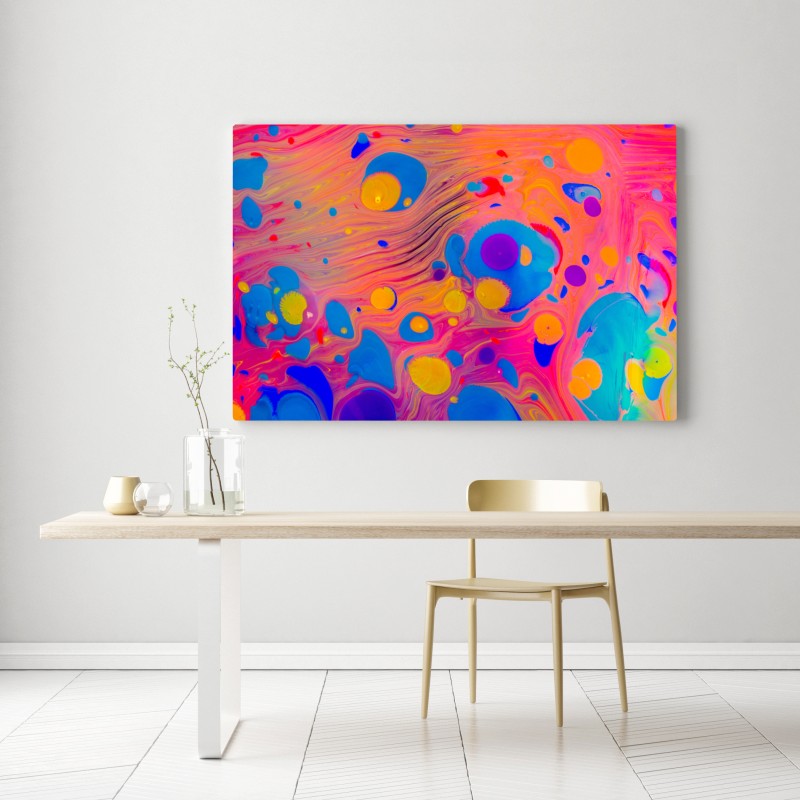 Leinwandbild osmanisches ebru marmormuster – Wallnifity® Leinwandbild osmanisches ebru marmormuster – Wallnifity®