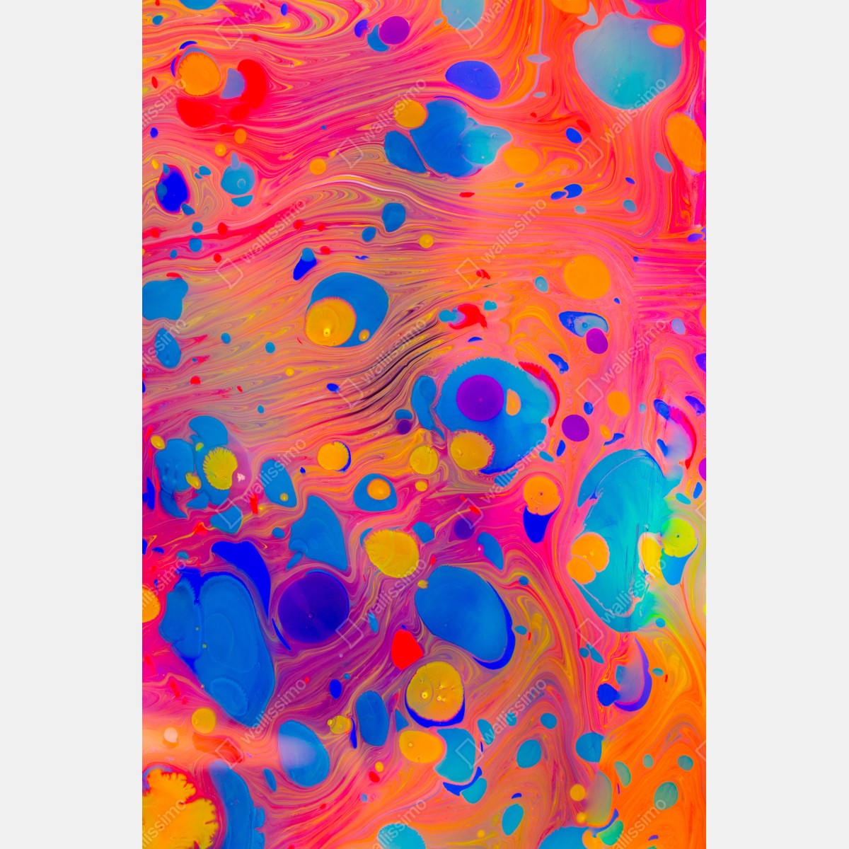 Leinwandbild osmanisches ebru marmormuster – Wallnifity® Leinwandbild osmanisches ebru marmormuster – Wallnifity®