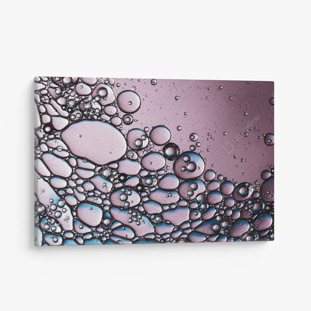 Leinwandbild lila abstraktes blasenmuster – Wallnifity® Leinwandbild lila abstraktes blasenmuster – Wallnifity®