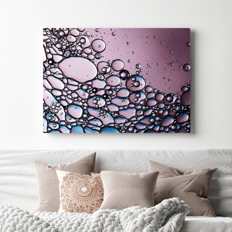 Leinwandbild lila abstraktes blasenmuster – Wallnifity® Leinwandbild lila abstraktes blasenmuster – Wallnifity®