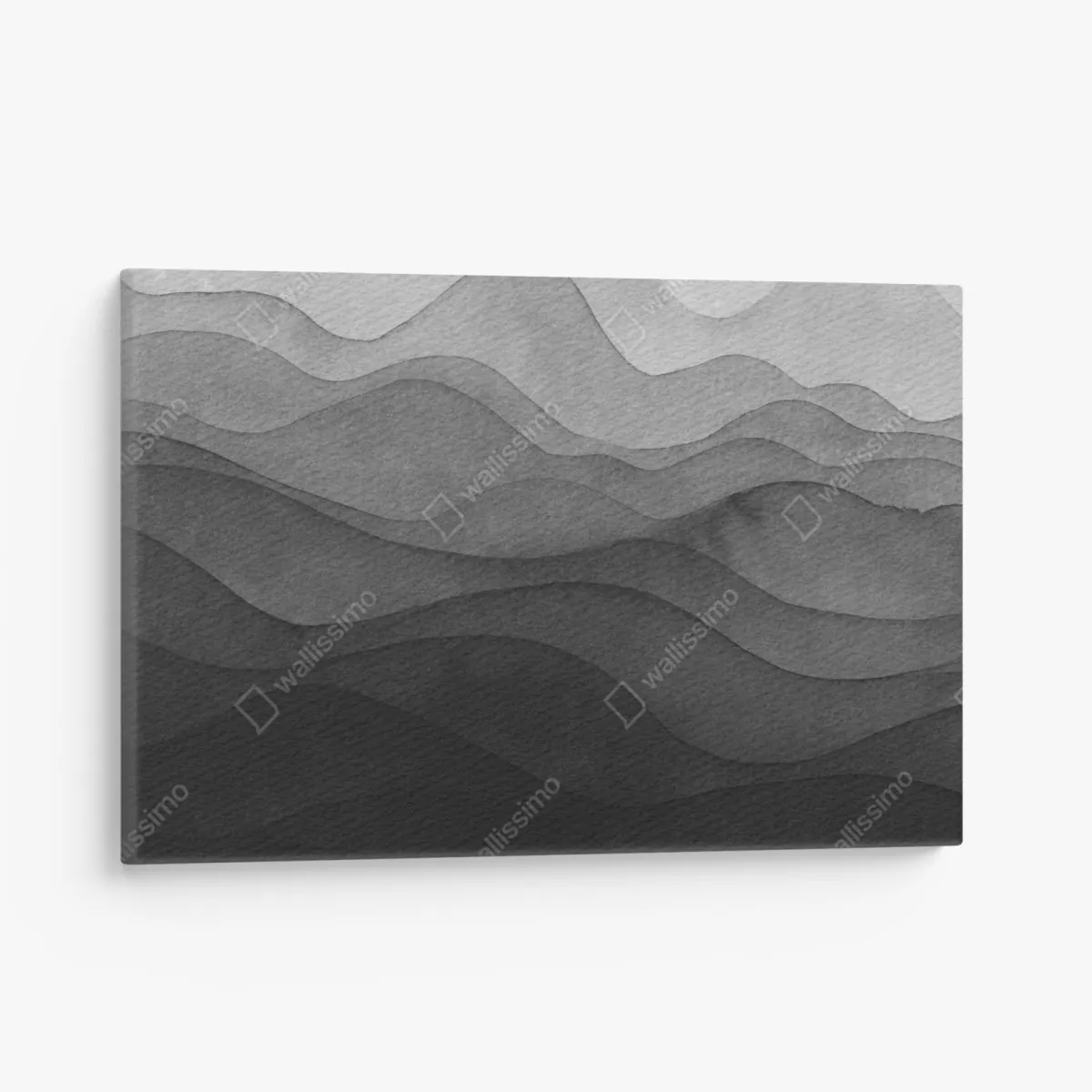 Leinwandbild monochrome geschichtete berge – Wallnifity® Leinwandbild monochrome geschichtete berge – Wallnifity®