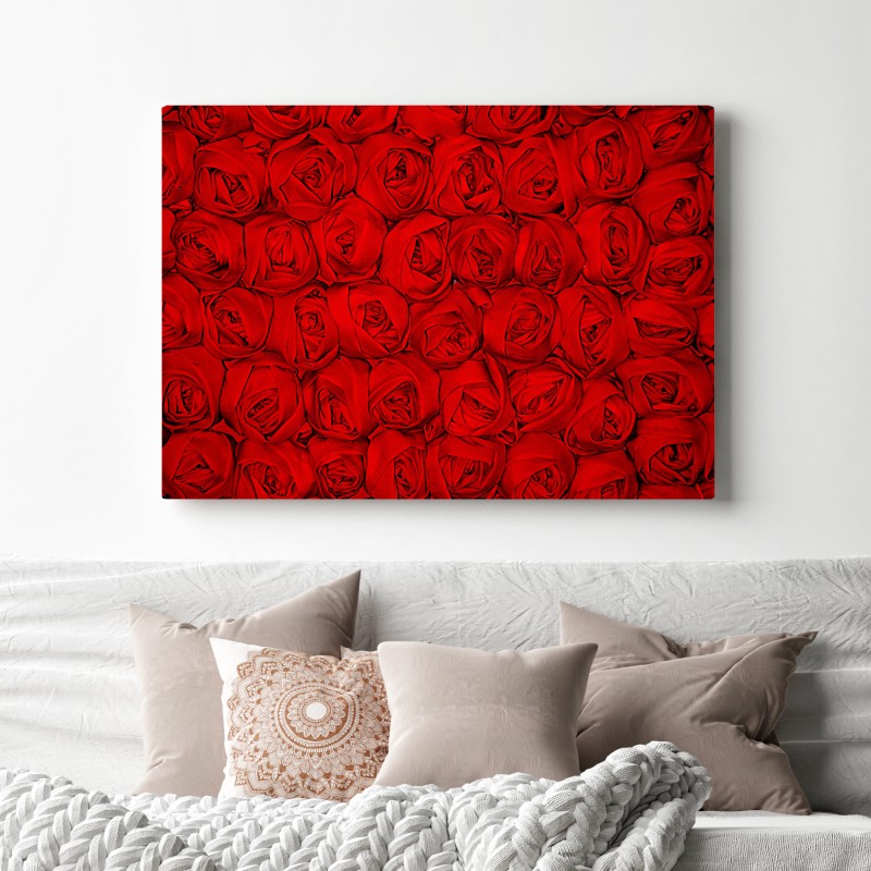 Leinwandbild endlose rote rosen – Wallnifity®
