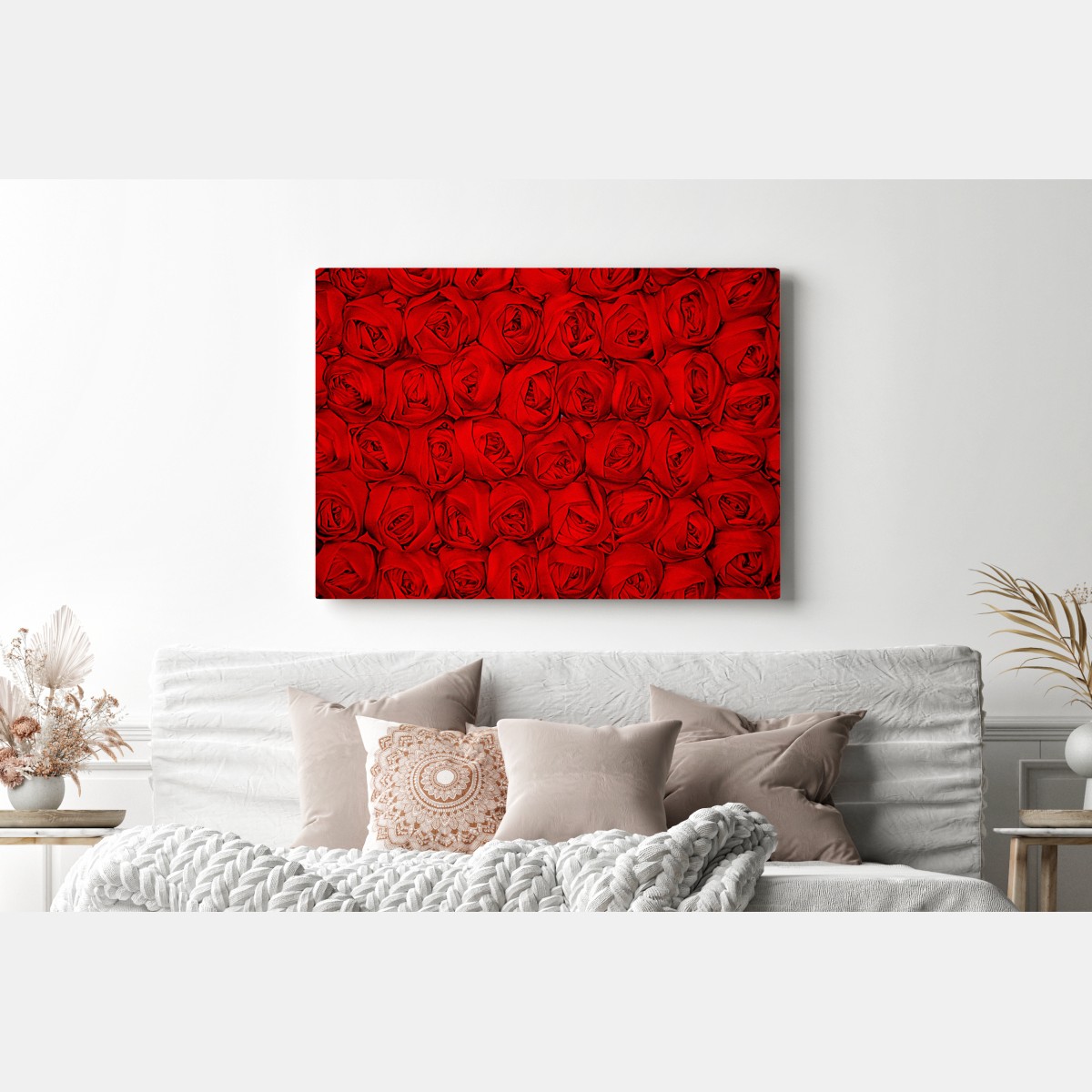 Leinwandbild endlose rote rosen – Wallnifity®