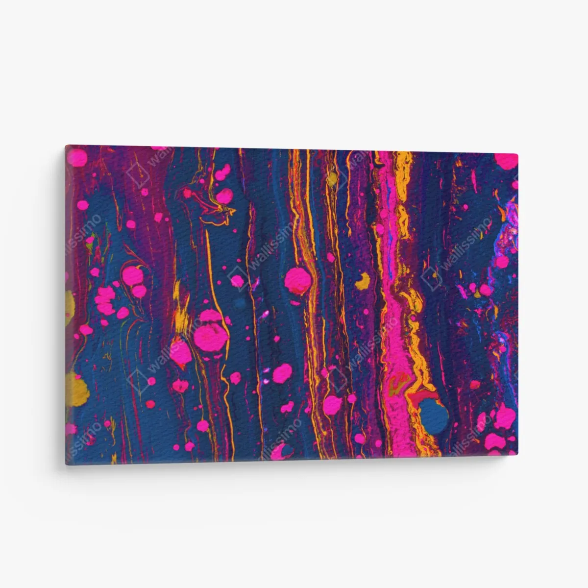 Leinwandbild neon marmorierte abstrakte wandgrafik – Wallnifity® Leinwandbild neon marmorierte abstrakte wandgrafik – Wallnifity®
