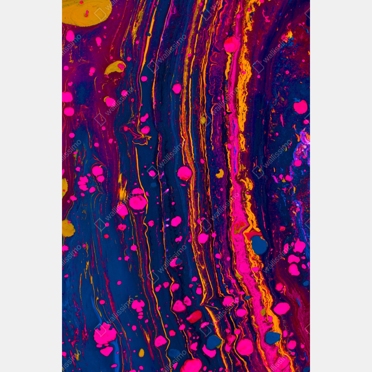 Leinwandbild neon marmorierte abstrakte wandgrafik – Wallnifity® Leinwandbild neon marmorierte abstrakte wandgrafik – Wallnifity®