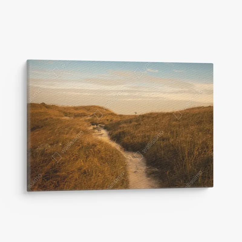 Leinwandbild ruhiges botanisches lotosmuster – Wallnifity®