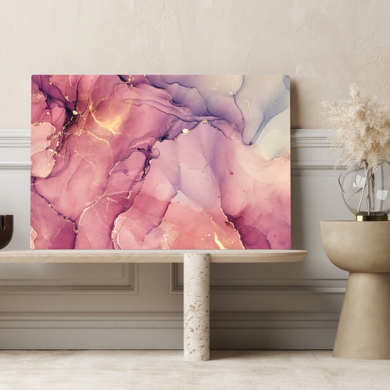 Leinwandbild ätherische lila marmorabstraktion – Wallnifity® Leinwandbild ätherische lila marmorabstraktion – Wallnifity®