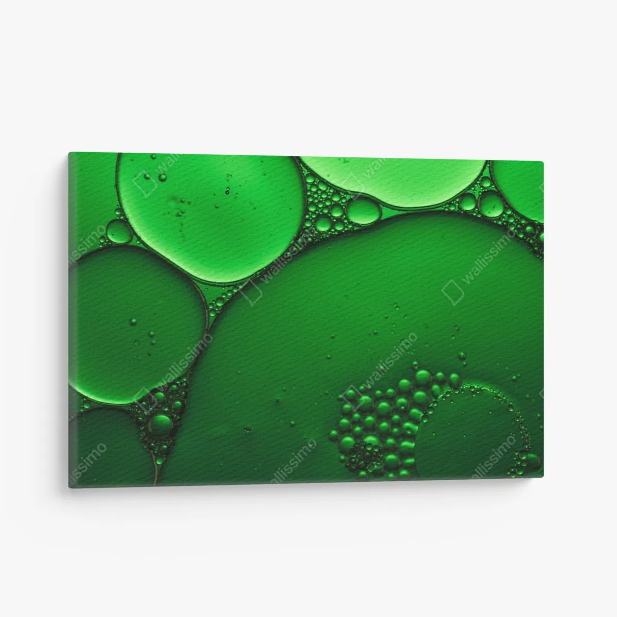 Leinwandbild grüne blasen abstrakte komposition – Wallnifity® Leinwandbild grüne blasen abstrakte komposition – Wallnifity®