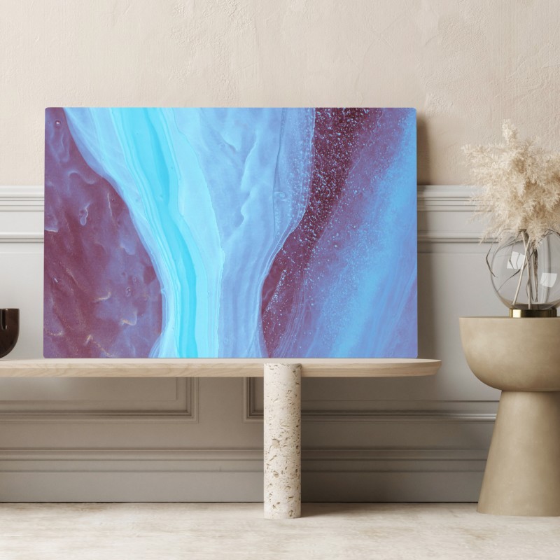 Leinwandbild ätherisches türkis-rosa marmormuster – Wallnifity® Leinwandbild ätherisches türkis-rosa marmormuster – Wallnifity®