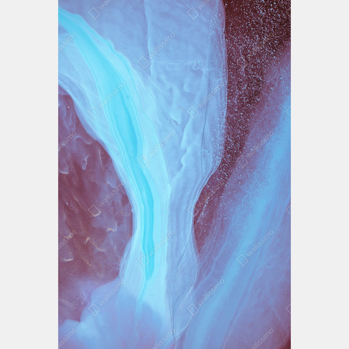 Leinwandbild ätherisches türkis-rosa marmormuster – Wallnifity® Leinwandbild ätherisches türkis-rosa marmormuster – Wallnifity®