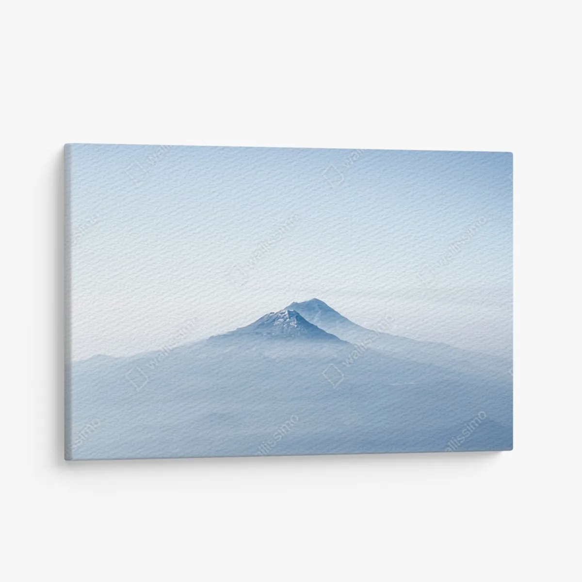 Leinwandbild neblige blaue berggipfel – Wallnifity® Leinwandbild neblige blaue berggipfel – Wallnifity®