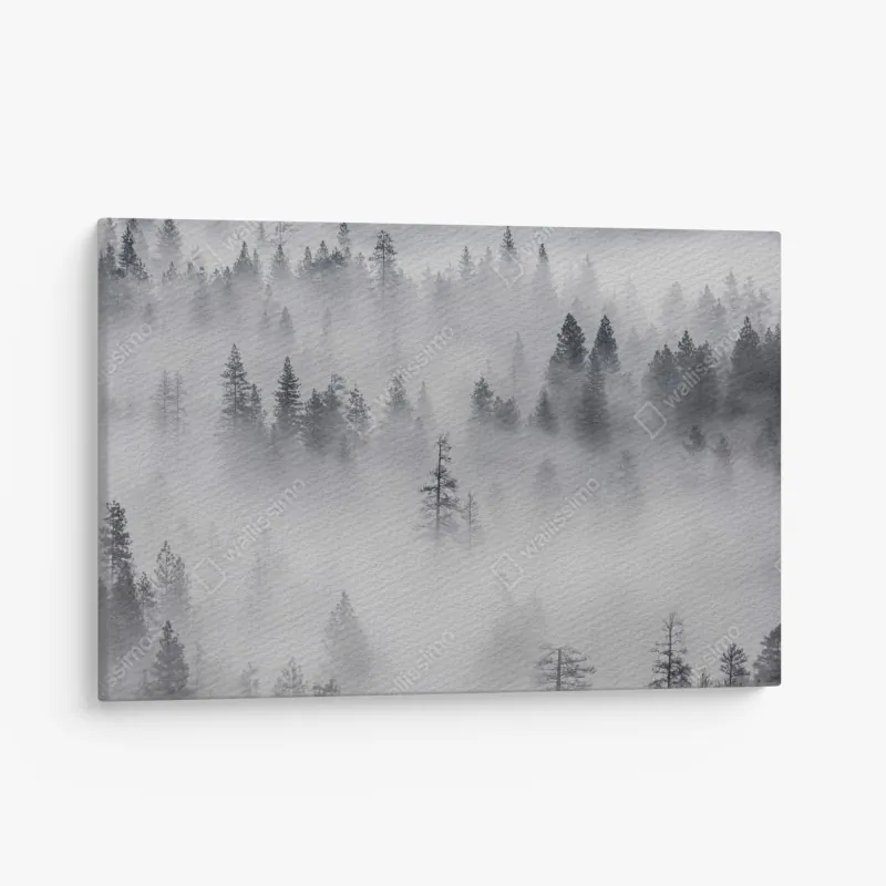 Leinwandbild goldene fließende gesichter nahtloses muster – Wallnifity®